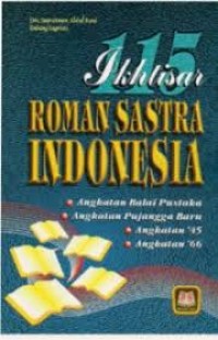Image of Ikhtisar roman sastra Indonesia